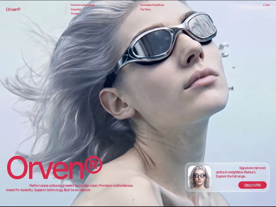 “futuristic eyewear”｜来源 MotionSites｜原分类 网站