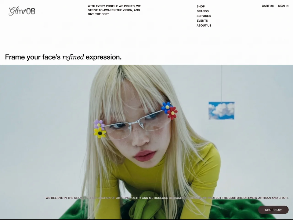 “editorial eyewear”｜来源 MotionSites｜原分类 网站