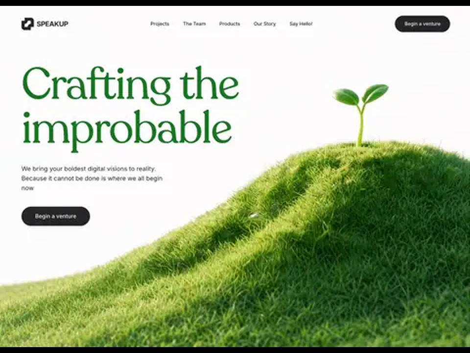 “SpeakUp Venture Hero”｜来源 MotionSites｜原分类 网站｜参考缩略图