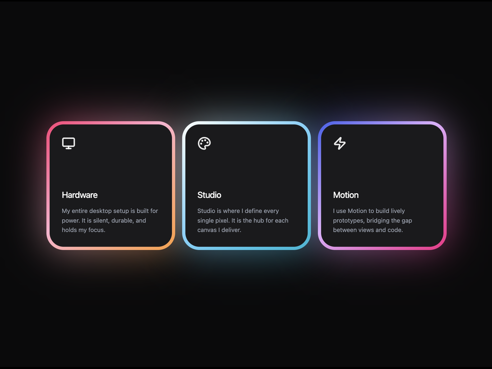 “Glow Features”｜来源 MotionSites｜原分类 区块